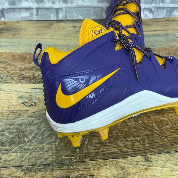 Nike Huarache 4 Lax Iroquois Nationals Lacrosse Cleats 695498-570 Mens Size 12